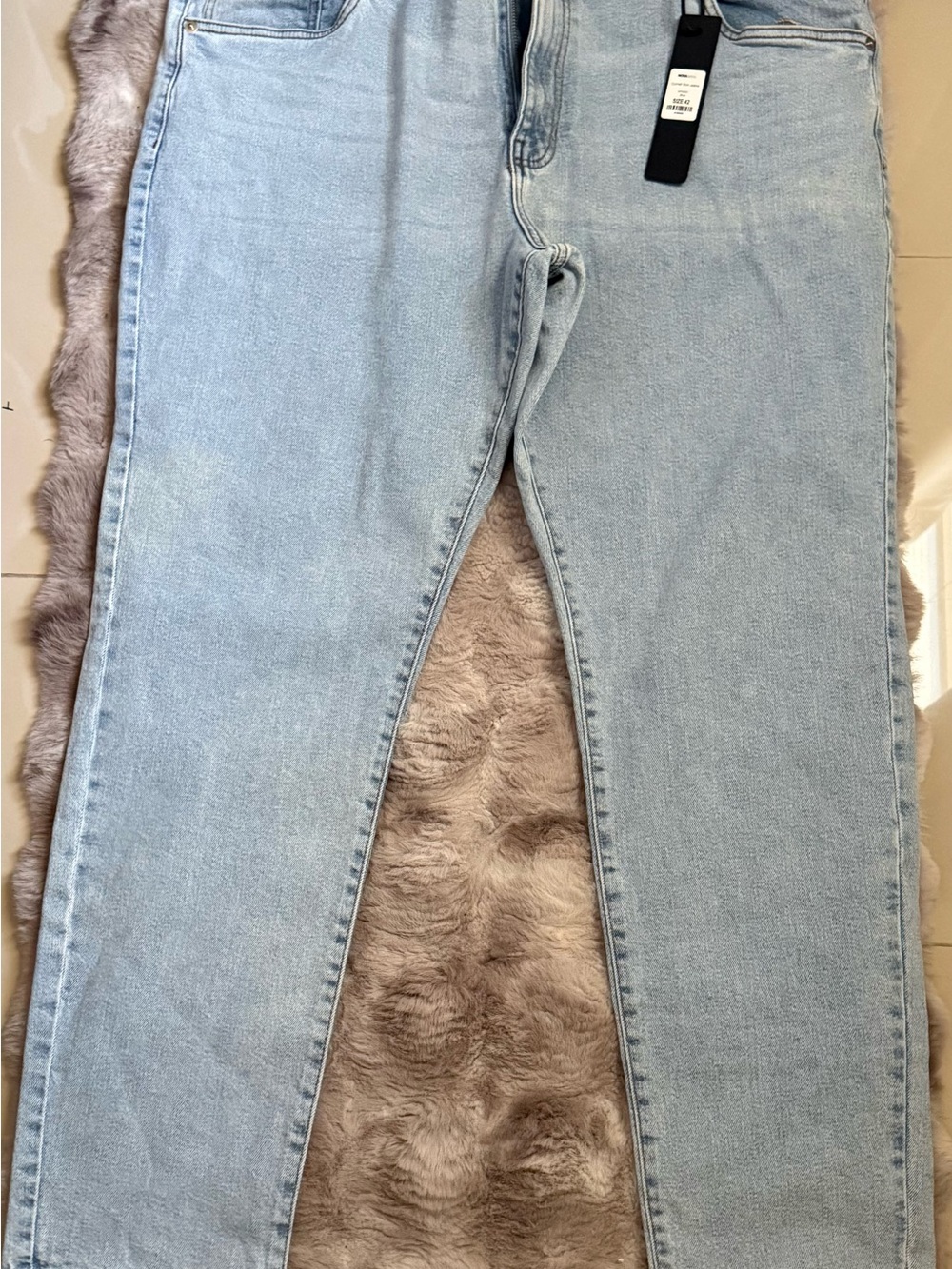Light Wash Men’s Jeans - Classic Straight Fit Size 42